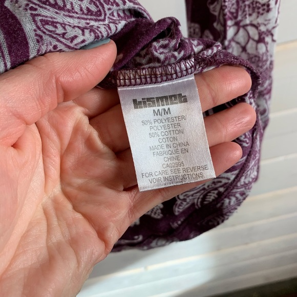 4/$30 Kismet Purple & Floral Long Sleeve - Picture 5 of 5